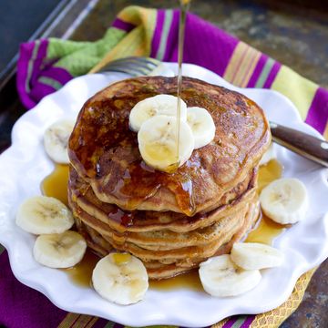 best pancake toppings pb and j banana pancakes