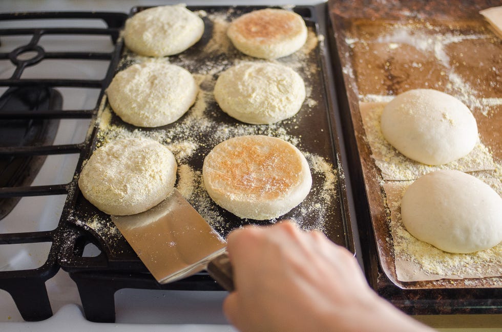 English muffin doneness : r/Baking