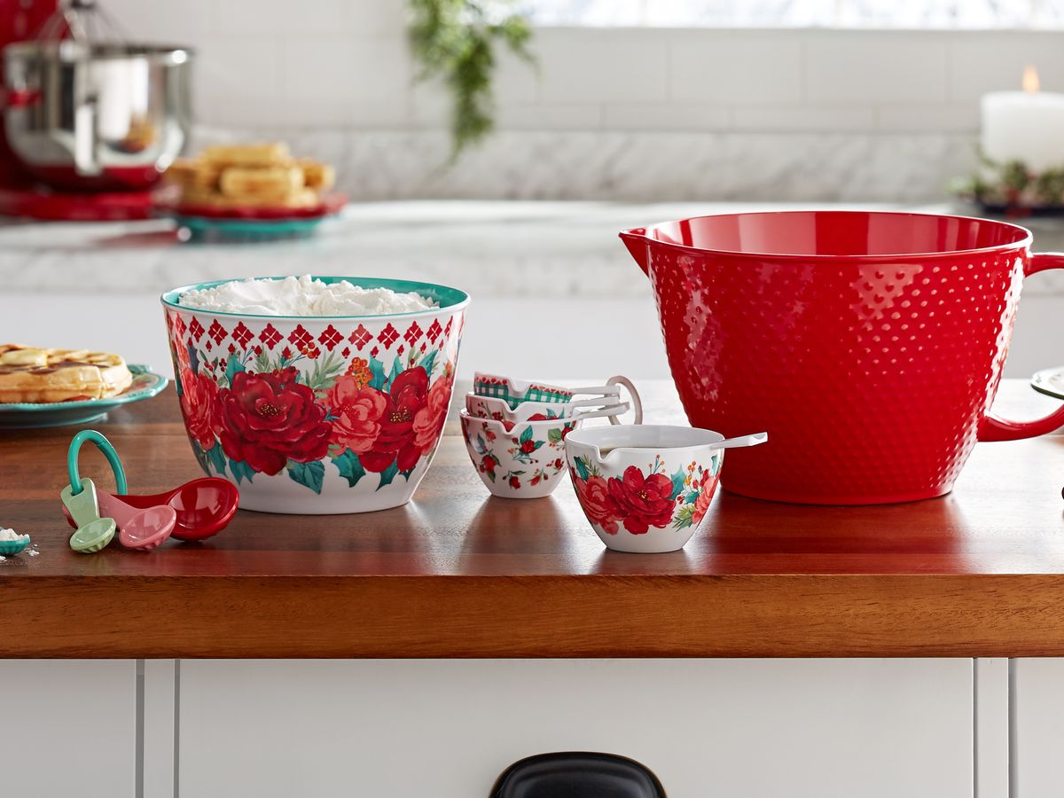 The Pioneer Woman Melamine Mixing Bowl Set, 10 Pieces, Heritage Floral