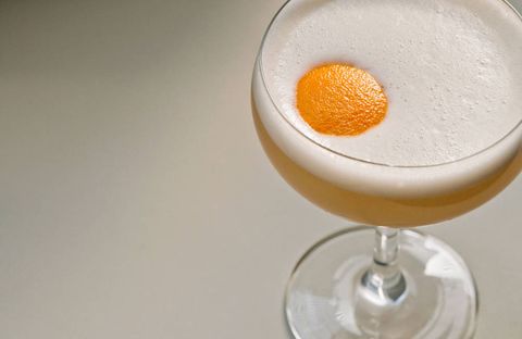 Looking for a not-too-sweet yet delectable drink? Try the Sergio Leone by RPM Italian. A tangy and tart concoction made with fresh ingredients. 1 1/2 ounces Buffalo Trace Bourbon 1/2 ounce Luxardo Amaretto 3/4 ounce fresh lemon juice 3/4 ounce simple syrup 1/2 egg white 1 orange peel disk, for garnish Combine the bourbon, amaretto, lemon juice, simple syrup and egg white in a shaker filled with ice. Shake vigorously for 15 seconds. Using a fine mesh strainer, pour the mixture into a martini or coupe glass. Garnish with an orange peel disk.