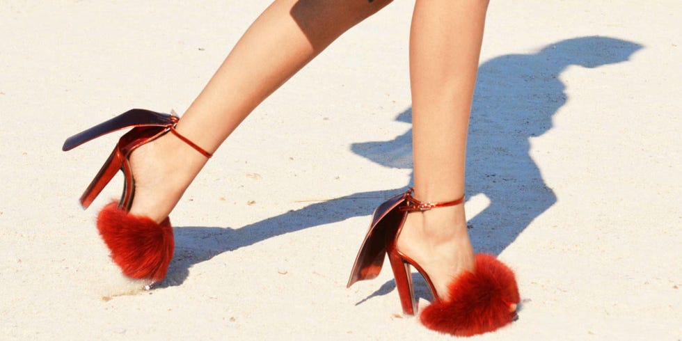 fur leather shoes