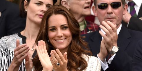 Kate Middleton cheered on Brit Andy Murray at Wimbledon in this chic white dress by Zimmermann.