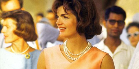First Lady Jacqueline Kennedy in India, 1962.