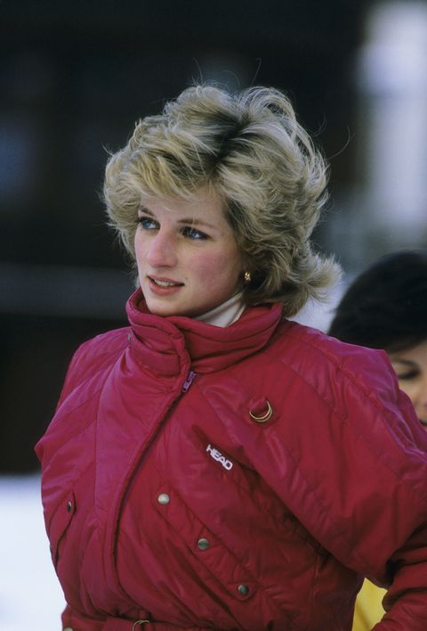 Princess Diana (1961 - 1997) during a skiing holiday in Liechtenstein on January 24, 1985  (Photo by Georges DeKeerle/Getty Images)