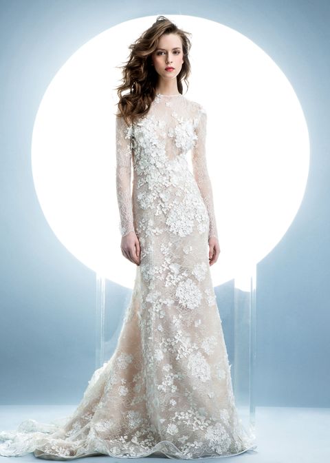 most flattering wedding dress for hourglass