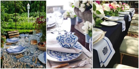 Serveware, Blue, Dishware, Porcelain, Textile, Blue and white porcelain, Tablecloth, Ceramic, Tableware, Petal, 