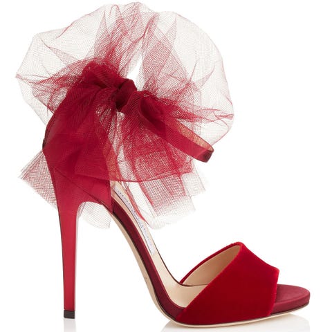 maroon heels with bow