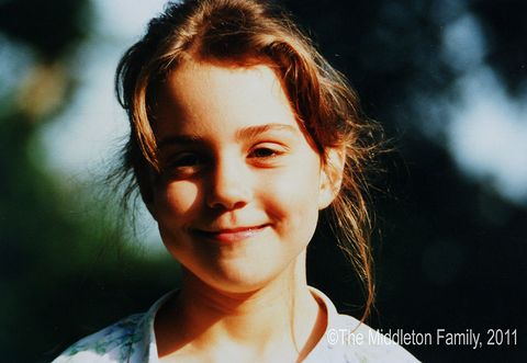 Kate Middleton is pictured aged five. (Photo by the Middleton Family/Clarence House via GettyImages)