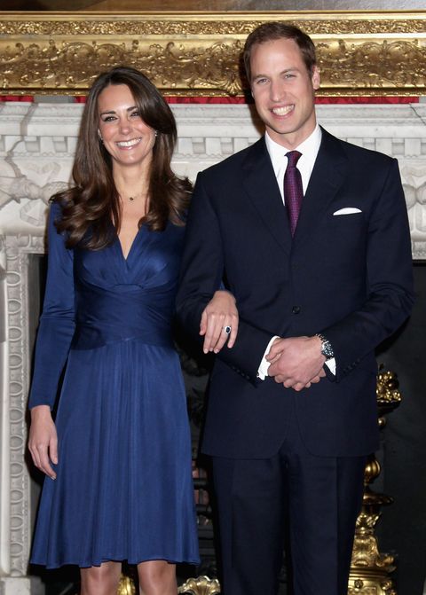 Prince William and Kate Middleton engagement portraitr