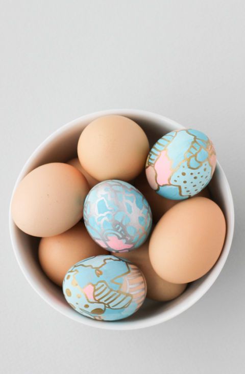 Egg, Ingredient, Food, Easter egg, Egg, Oval, Turquoise, Teal, Easter, Peach, 