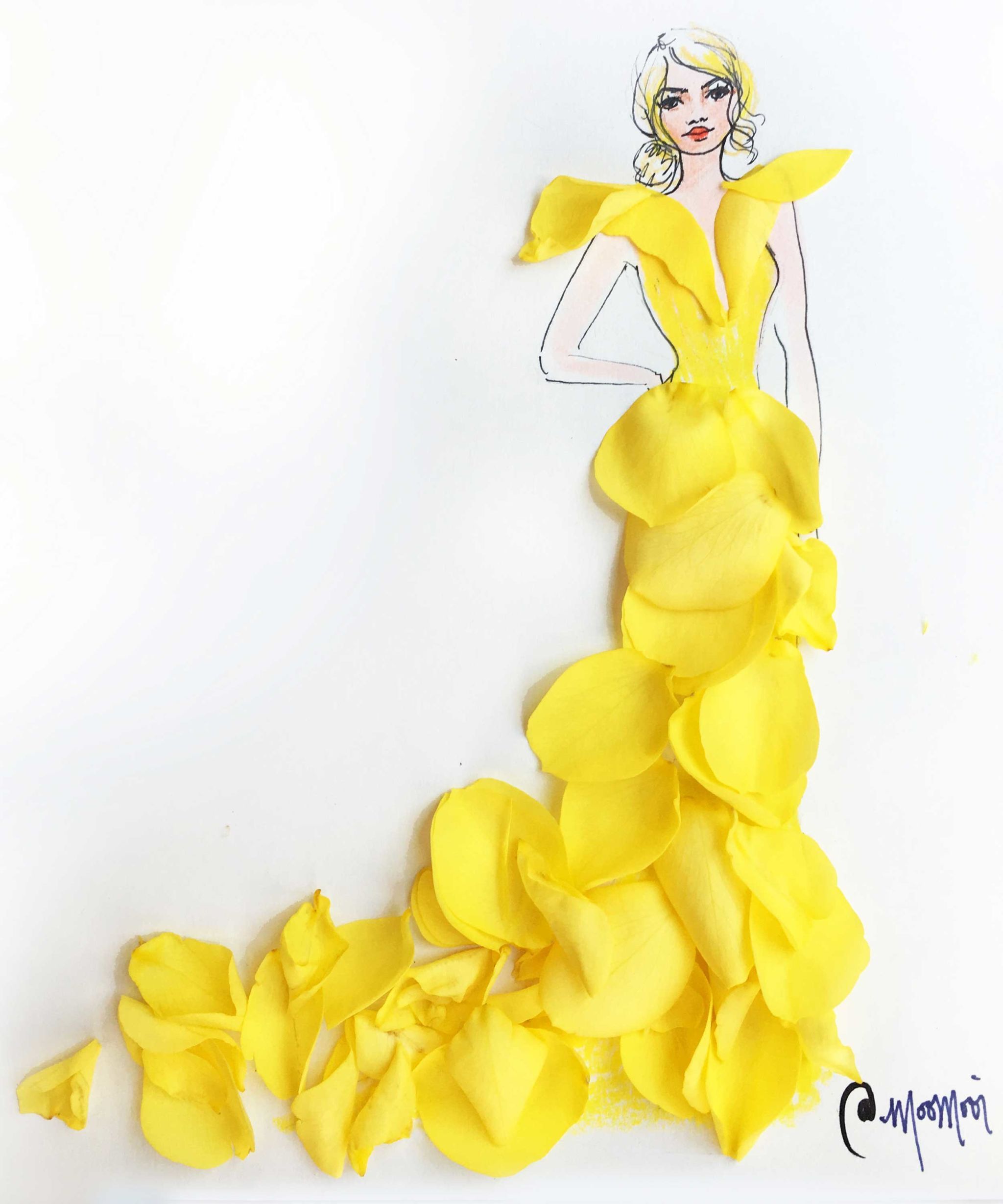 Flower Dress Drawing