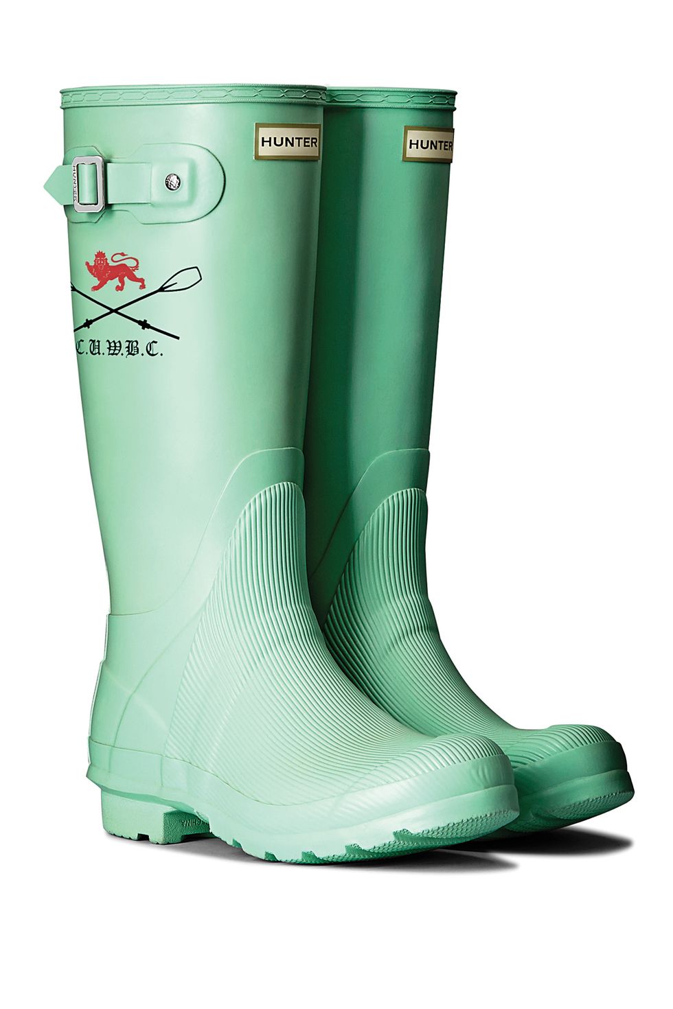 Green, Boot, White, Font, Teal, Aqua, Costume accessory, Turquoise, Rain boot, Riding boot, 
