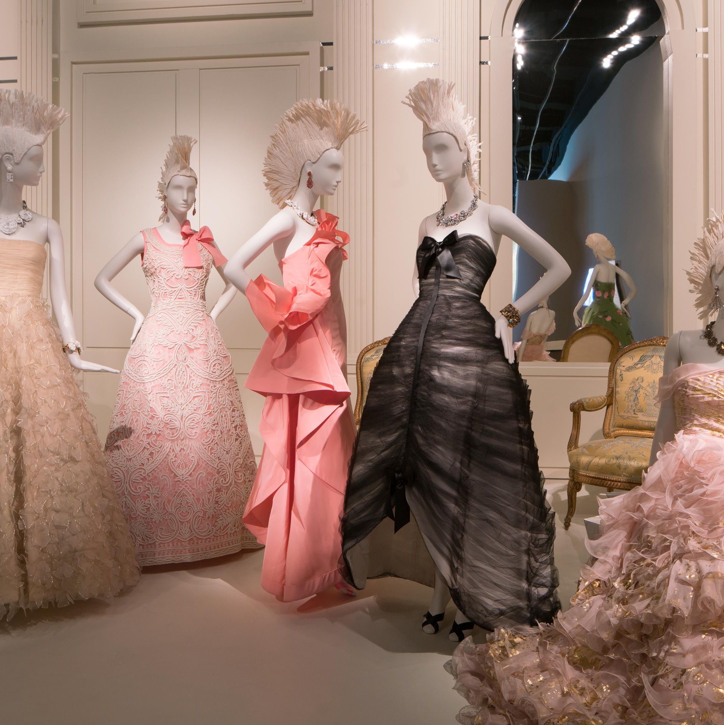 Dress, Gown, Pink, Victorian fashion, Formal wear, Fashion, One-piece garment, hoopskirt, Embellishment, Costume design, 