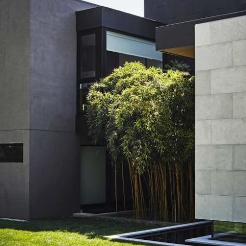 Grass, Property, Architecture, Wall, Concrete, Rectangle, Composite material, Design, Shade, Lawn, 