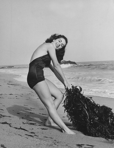 <p>At the beach in June of 1947. </p>