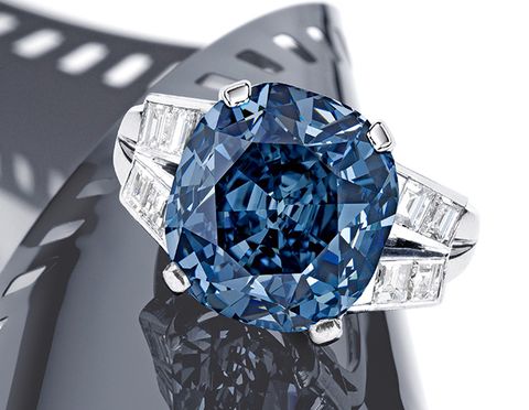 Rare Blue Diamond Sets a New Record at Auction