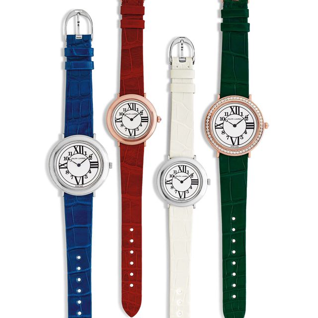 Product, Watch, Red, White, Analog watch, Watch accessory, Wrist, Font, Fashion, Metal, 