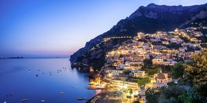 Amalfi Coast at night