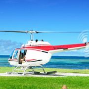 Helicopter, Rotorcraft, Mode of transport, Aircraft, Natural environment, Glass, Air travel, Aviation, Helicopter rotor, Plain, 