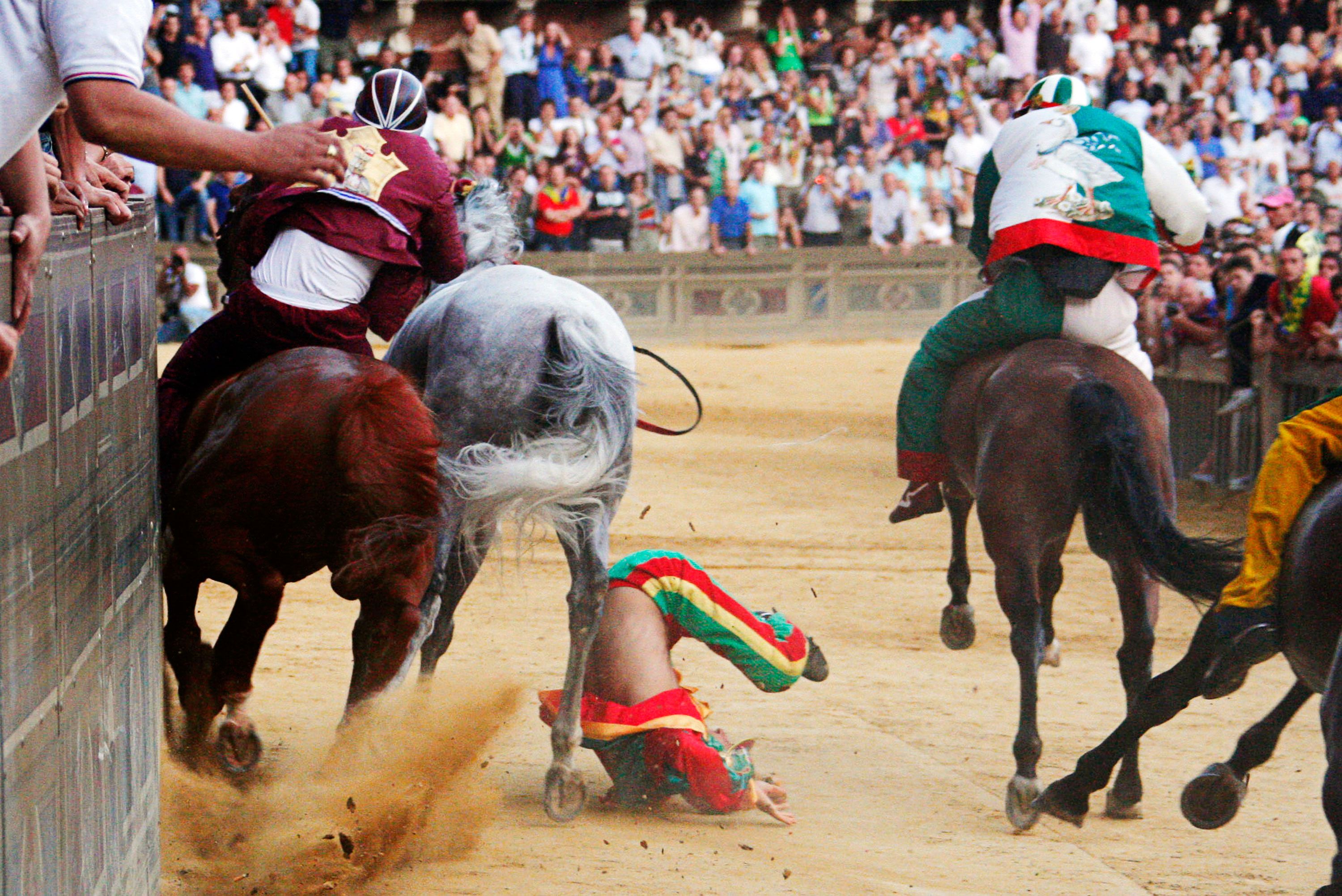 Palio Horse Race in Sienna Italy - Getty Family Involvement in