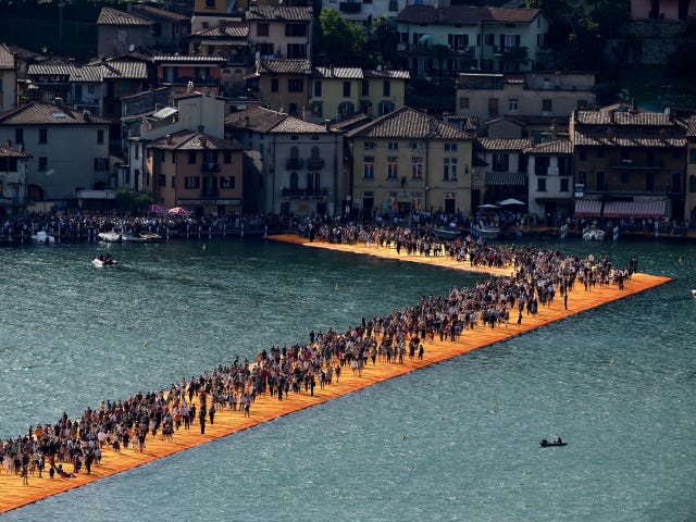 The Floating Piers Christo Floating Piers Lake Iseo Italy