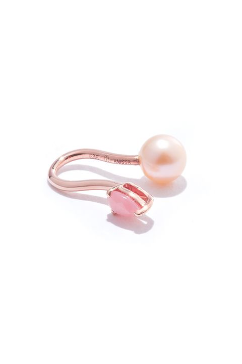 <p>Pearls are customary, non? ;)</p><p>$310, <a href="http://anissakermiche.com/product/perle-rare-rose-ear-cuff/" target="_blank">anissakermiche.com</a>.</p>