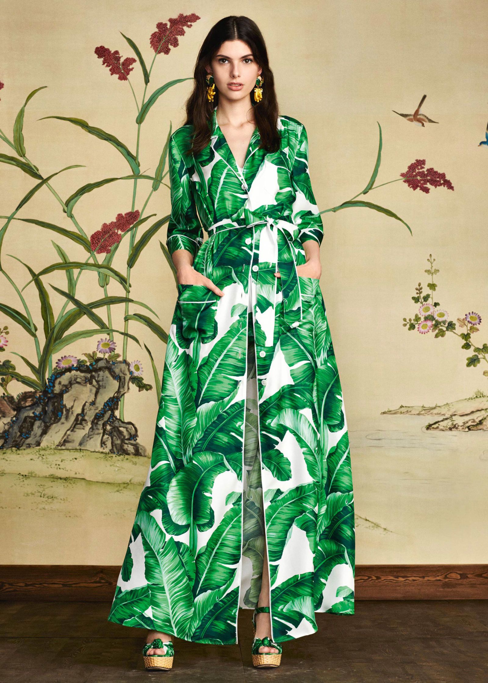 palm leaf print clothing