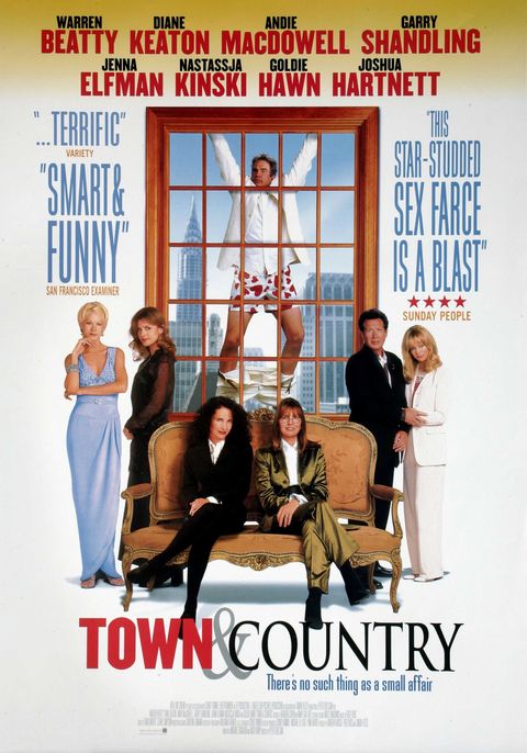 <p>This romantic comedy with a $90 million budget&nbsp;starred heavy hitters like&nbsp;Warren Beatty, Diane Keaton, Andie MacDowell, and Goldie Hawn, but it was a box office flop. The flick&nbsp;registered&nbsp;a sad 13 percent rating on <em data-redactor-tag="em" data-verified="redactor"><a href="https://www.rottentomatoes.com/m/town_and_country/" target="_blank">Rotten Tomatoes</a></em> and garnered only $10.4 million at the box office.&nbsp;</p>