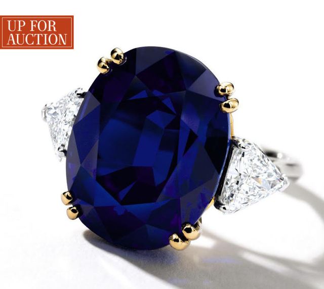 Up For Auction: A 20.22-Carat Kashmir Sapphire