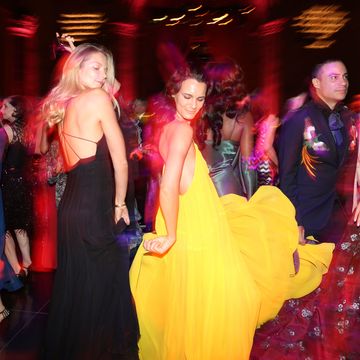 Dress, Magenta, Pink, Costume, Fashion, Party, Costume accessory, Gown, Costume design, Haute couture, 