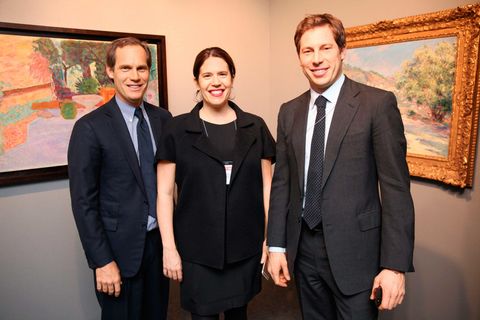 <p>Nicholas, Eleanor, and Alexander are taking the reins at Acquavella, the New York gallery their granddaddy founded in 1921.&nbsp;<br></p><p><strong data-redactor-tag="strong">Dinner party&nbsp;trivia:</strong> <span class="redactor-invisible-space" data-verified="redactor" data-redactor-tag="span" data-redactor-class="redactor-invisible-space"></span> The trio have been peppering the roster of modernistic masters with contemporary fare (Damian Loeb works, a Vito Schnabel–curated bear witness).</p>