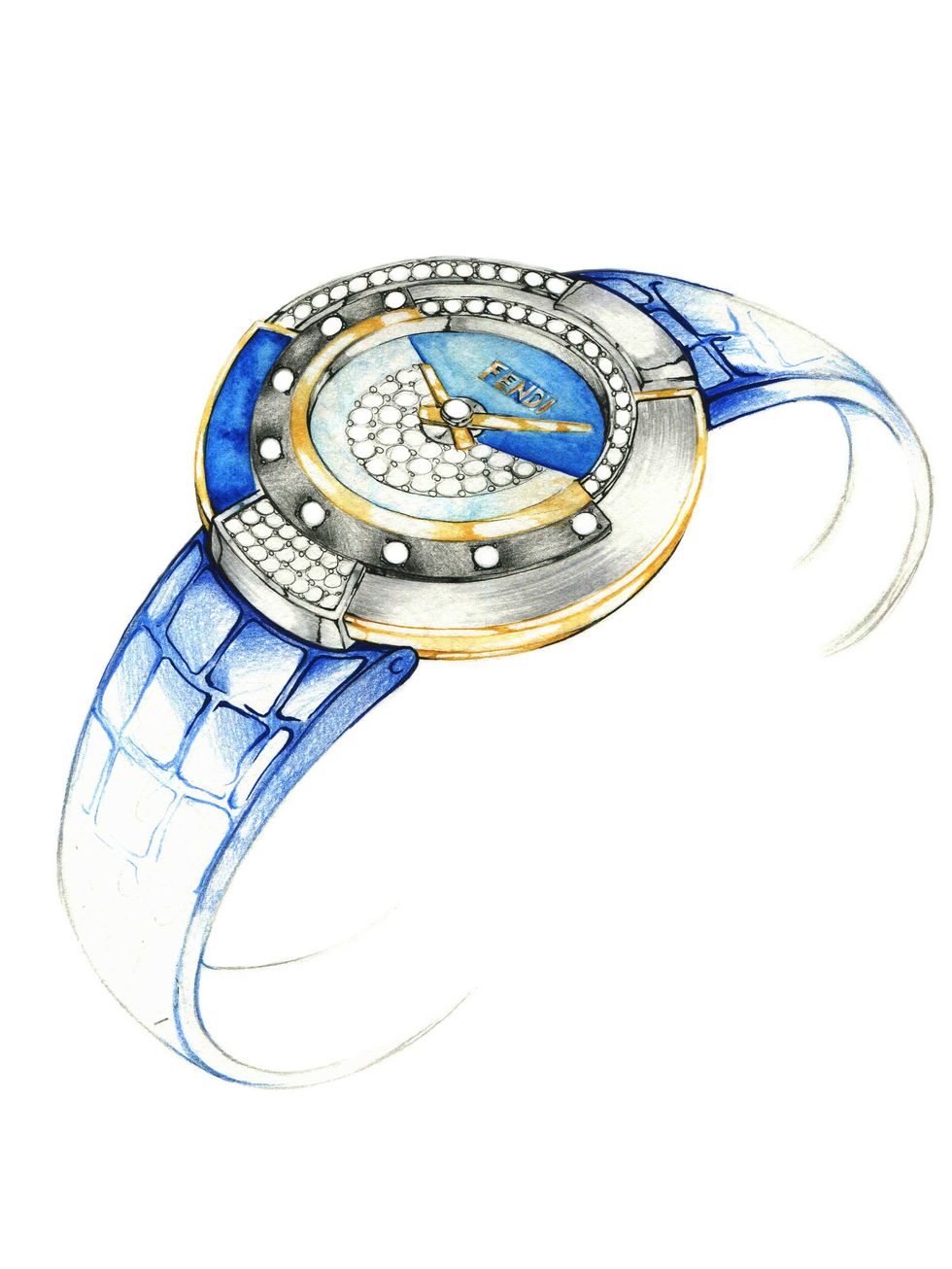 Blue, Azure, Electric blue, Cobalt blue, Circle, Analog watch, Drawing, Measuring instrument, Number, 