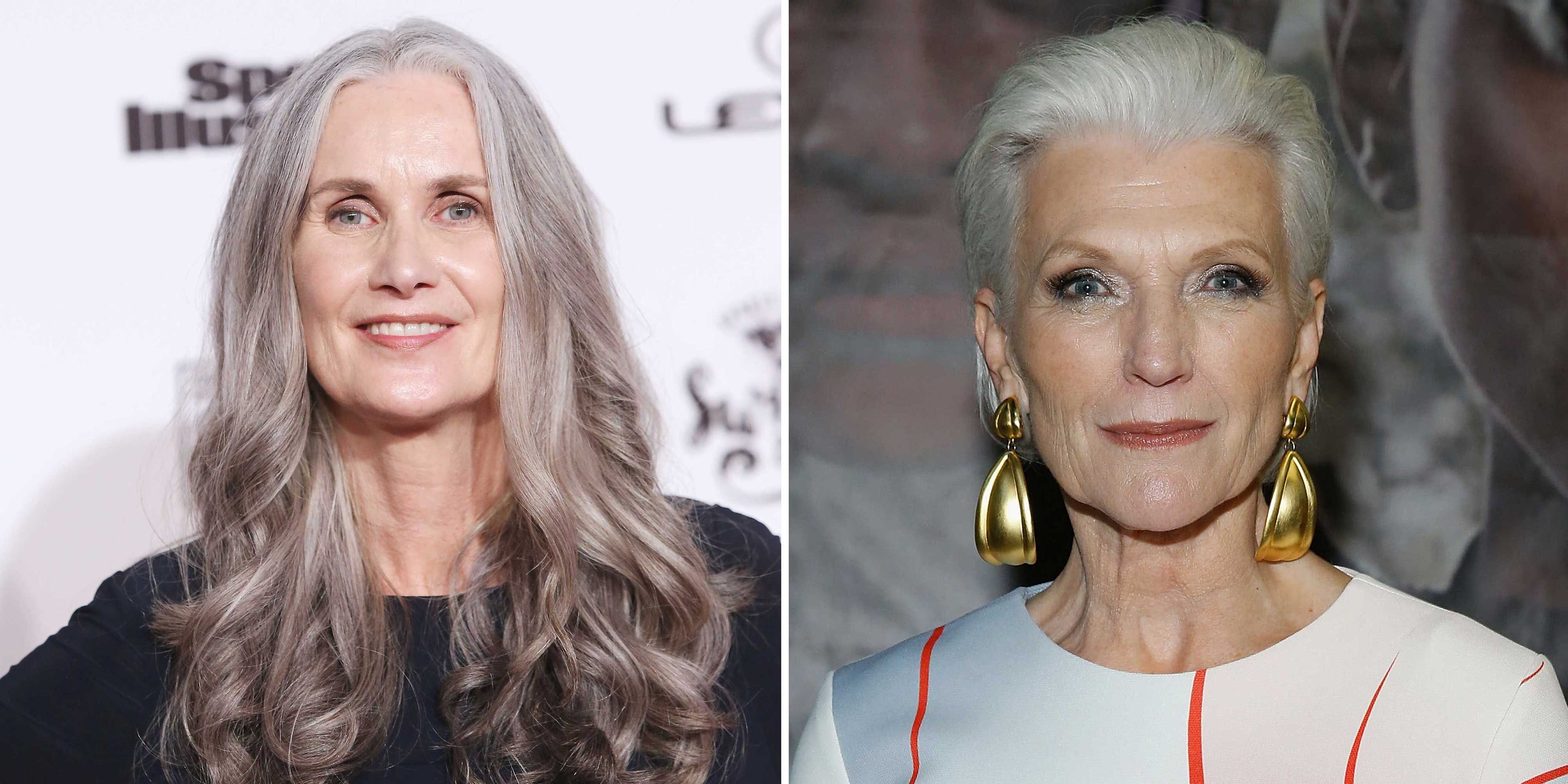 these 8 models will give you gray hair goals