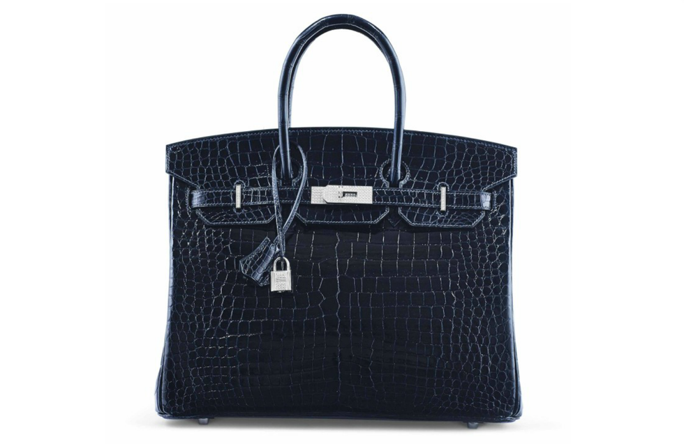 Up For Auction: A Crocodile and Diamond Birkin Bag