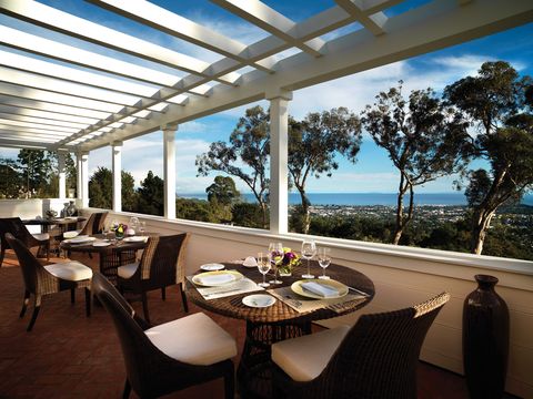 <p>Nestled between the Santa Ynez Mountains and the sparkling Pacific Ocean, Santa Barbara's only <em data-redactor-tag="em" data-verified="redactor">Forbes</em> five-star resort for three consecutive years,&nbsp;<a href="http://www.belmond.com/el-encanto-santa-barbara%22%20%5Ct%20%22_blank"><u data-redactor-tag="u">Belmond El Encanto</u></a>&nbsp;is situated on seven acres of beautifully&nbsp;landscaped, lush gardens that offer&nbsp;sweeping ocean views from a commanding hilltop perch. Overseen by executive chef Johan Denizot, the Terrace Restaurant offers locally sourced California coastal cuisine backed by sweeping coastline views. Top dishes include local sea urchin, a signature cheese (from the resort's own Holstein cow, Ellie), and a floating island for dessert.&nbsp;<br></p><p><a href="http://www.belmond.com/el-encanto-santa-barbara/" target="_blank" data-tracking-id="recirc-text-link">belmond.com</a></p>
