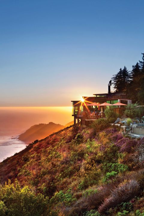 <p>Guests can experience striking Pacific sunsets from the&nbsp;Sierra Mar Restaurant at the world-famous Post Ranch Inn in Big Sur, California. Executive chef Elizabeth Murray has created a menu that&nbsp;showcases bold flavors along with fresh, locally sourced ingredients. The dining rooms offers a nine-course Taste of Big Sur tasting menu as well as a more traditional four-course prix fixe menu that&nbsp;changes nightly. Sierra Mar boasts one of the largest wine&nbsp;selections&nbsp;in North America, with more than 14,000 bottles and a strong emphasis on both old- and new-world wines from Europe to Australia and&nbsp;California to Washington.&nbsp;<br></p><p><a href="http://www.postranchinn.com/" target="_blank" data-tracking-id="recirc-text-link">postranchinn.com</a></p>