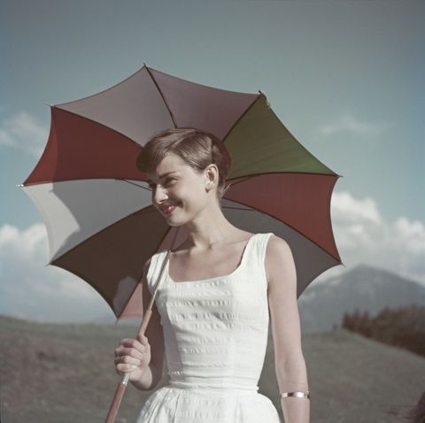 Umbrella, White, Beauty, Skin, Fashion, Fashion accessory, Dress, Sky, Photography, Fun, 