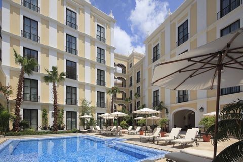 Window, Swimming pool, Plant, Property, Apartment, Real estate, Town, Condominium, Resort, Building, 
