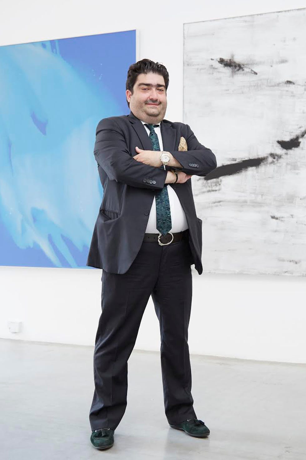 Kamiar Maleki, London, Art Collector <p>The son of well-known art collectors who have amassed both Old Masters and contemporary collections, Maleki is preserving his family's tradition with his own collection of work by emerging young artists, including Ida Ekblad, Dean Levin, Kasper Sonne, and Richard Hoglund. "When we left college, my father kindly entrusted us with an art budget. He said that we would have to do our own research on artists, and when we wanted to buy then we had to make a presentation to him. If we wanted to sell he said that we had to tell him why we wanted to sell and give valid reasons. Any funds made from these transactions would go back into this budget. And that's how the collection would be able to grow."</p>
