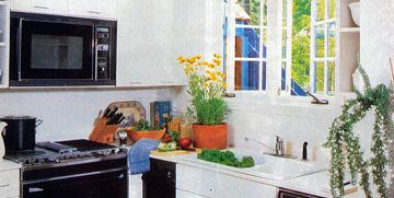 room, interior design, home, countertop, orange, major appliance, interior design, kitchen, ceiling, kitchen stove,