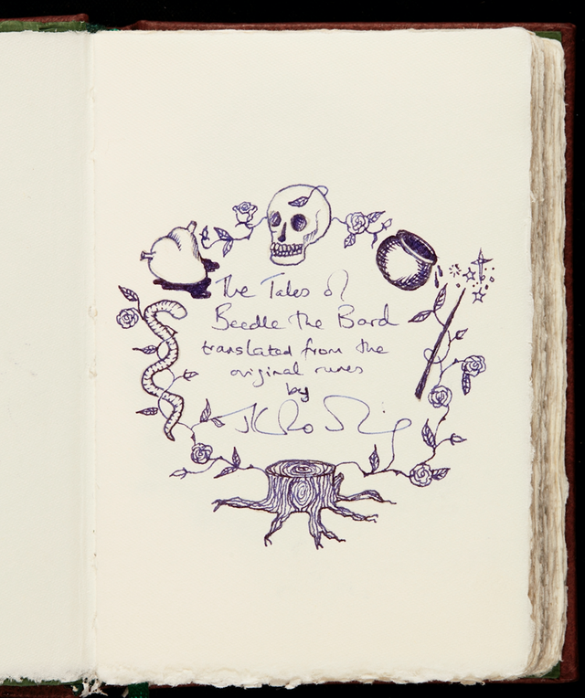 Up For Auction: The Tales of Beedle the Bard, Handwritten and ...