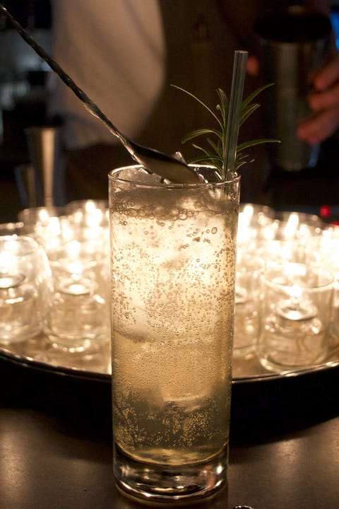 mocktail de noël au romarin