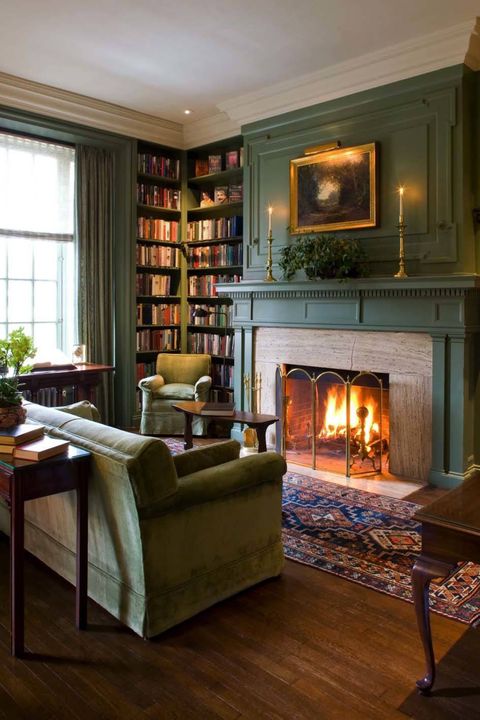 Cozy fireplaces in living rooms