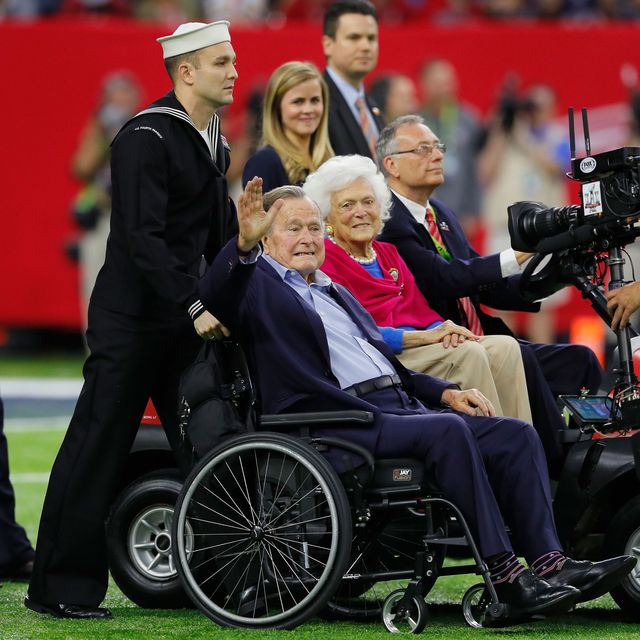 George And Barbara Bush Super Bowl