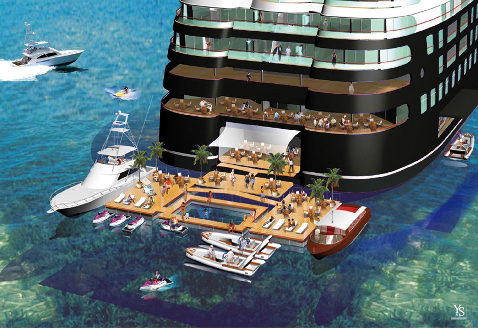 World S Largest Yacht Quintessentially Floating Members Club