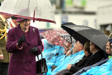 Headgear, Temple, Magenta, Umbrella, Overcoat, 