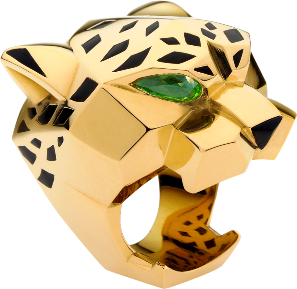 cartier gold leopard ring
