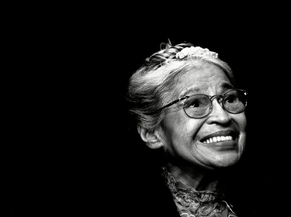 Rosa Parks Rosa Parks smiles during a ceremony where she received the Congressional Medal of Freedom in Detroit.