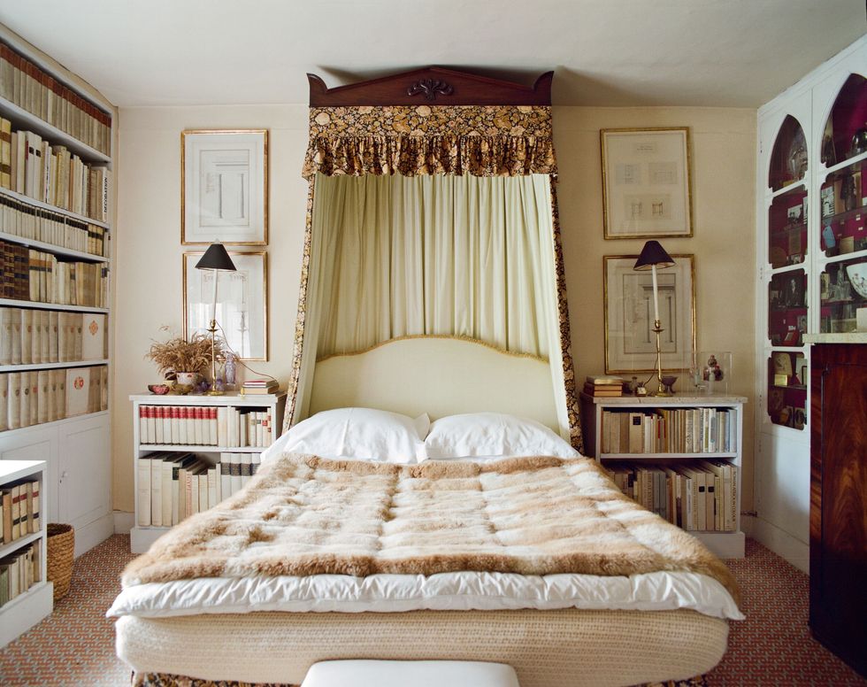 Bedroom, Furniture, Room, Bed, Interior design, Bed frame, Property, Bed sheet, Curtain, Mattress, 