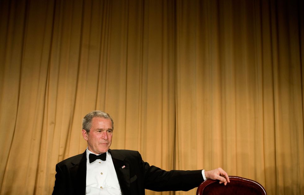 President George W. Bush at the dinner in 2007.